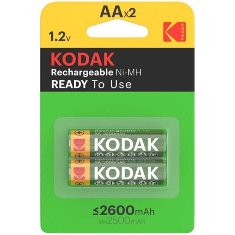 KODAK - HR6 AA 2600 mAh OPLAADBARE BATTERIJ BLISTER*2