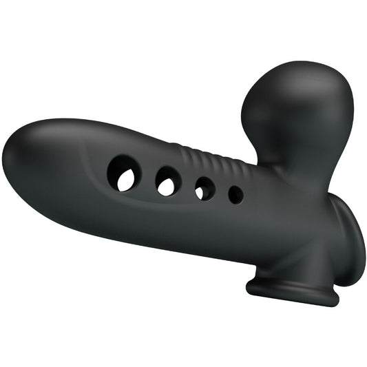 PRETTY LOVE - KRAAN PENIS SLEEVE MET AIRBAG ZWART