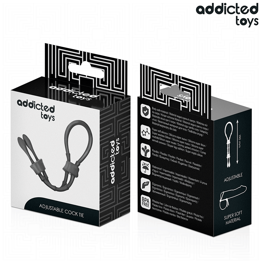 ADDICTED TOYS - VERSTELBARE SILICONEN RING VOOR DE PENIS
