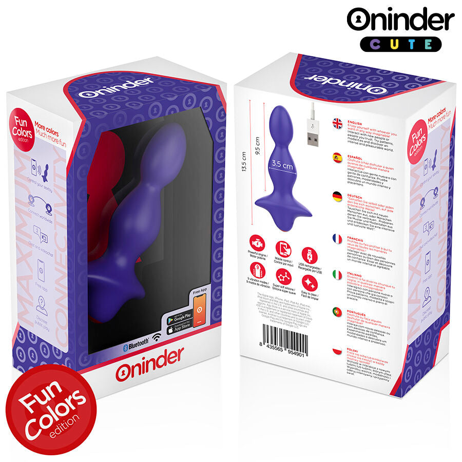 ONINDER CUTE - LOVE BUTT VIBRATING ANALPLUG DILATOR - WERELDWIJDE GRATIS APP