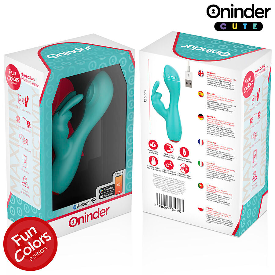 ONINDER CUTE - LOVE BUNNY G-SPOT CLITORALE VIBRATOR - GRATIS WERELDWIJDE APP