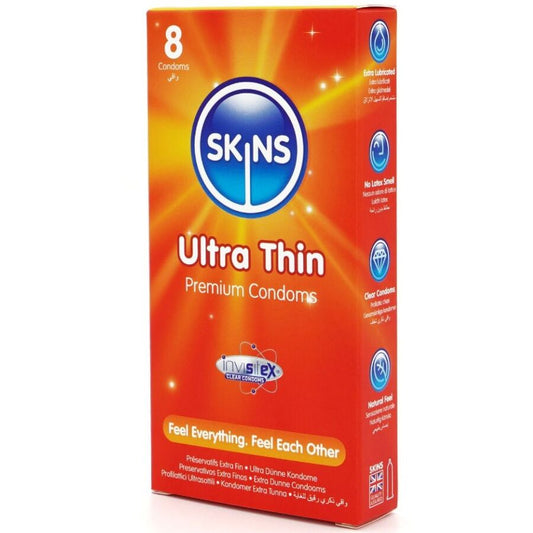 SKINS - ULTRADUNNE PREMIUM CONDOMS PAK 8