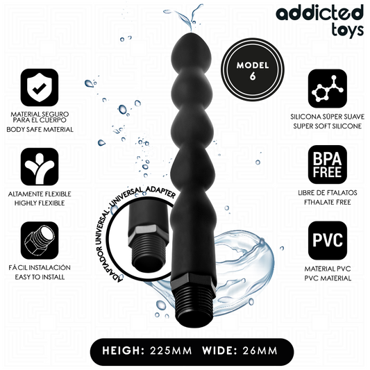 ADDICTED TOYS - ANALREINIGER MET UNIVERSELE ADAPTER MODEL 6
