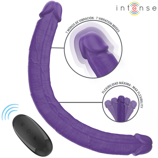INTENSE - GUNTER DILDO DUBBELE VIBRATOR 40 CM PAARS AFSTANDSBEDIENING