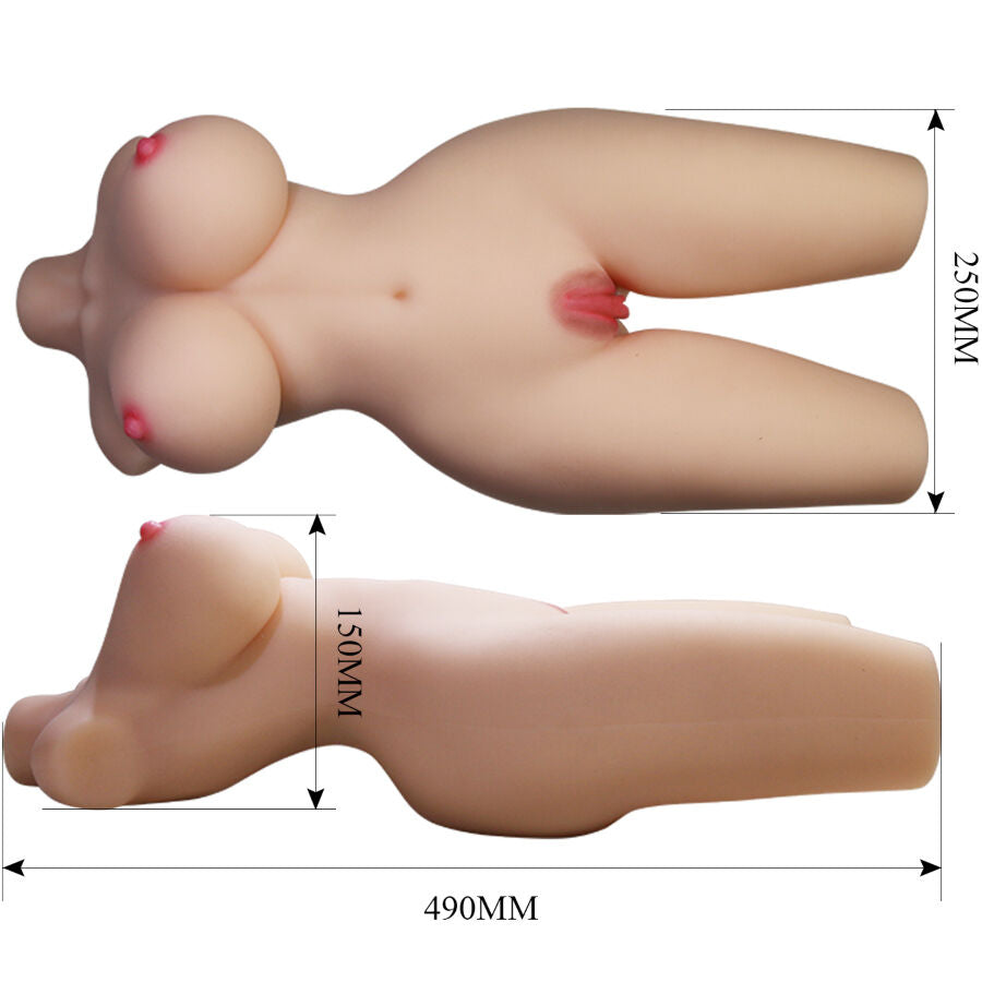 CRAZY BULL - TIFFANY REALISTISCHE VROUWELIJKE TORSO VAGINA EN ANUS 5.5 KG