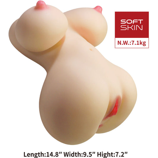 CRAZY BULL - FIONA REALISTISCHE VROUWENTORSO VAGINA EN ANUS 7.1 KG