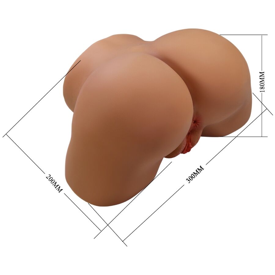 CRAZY BULL - GERIANN REALISTISCHE VROUWELIJKE BILVIBRATOR EN ZUIGER MET GELUID 5,5 KG