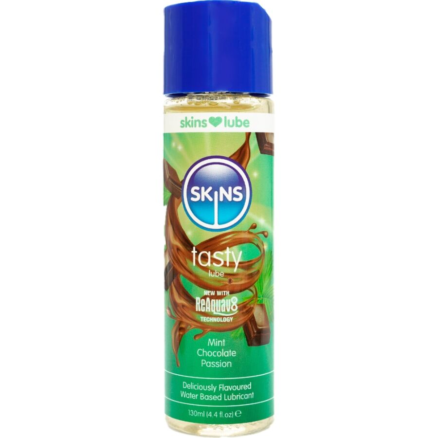 SKINS - HEERLIJK GLIJMIDDEL OP WATERBASIS MINT & CHOCOLADE 130 ML