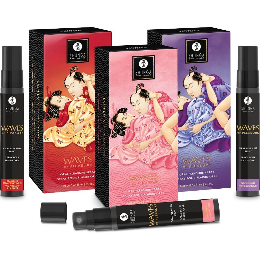 SHUNGA - WAVES PLEASURE SPRAY MONDELING VERLEIDELIJKE AARDBEI 20 ML