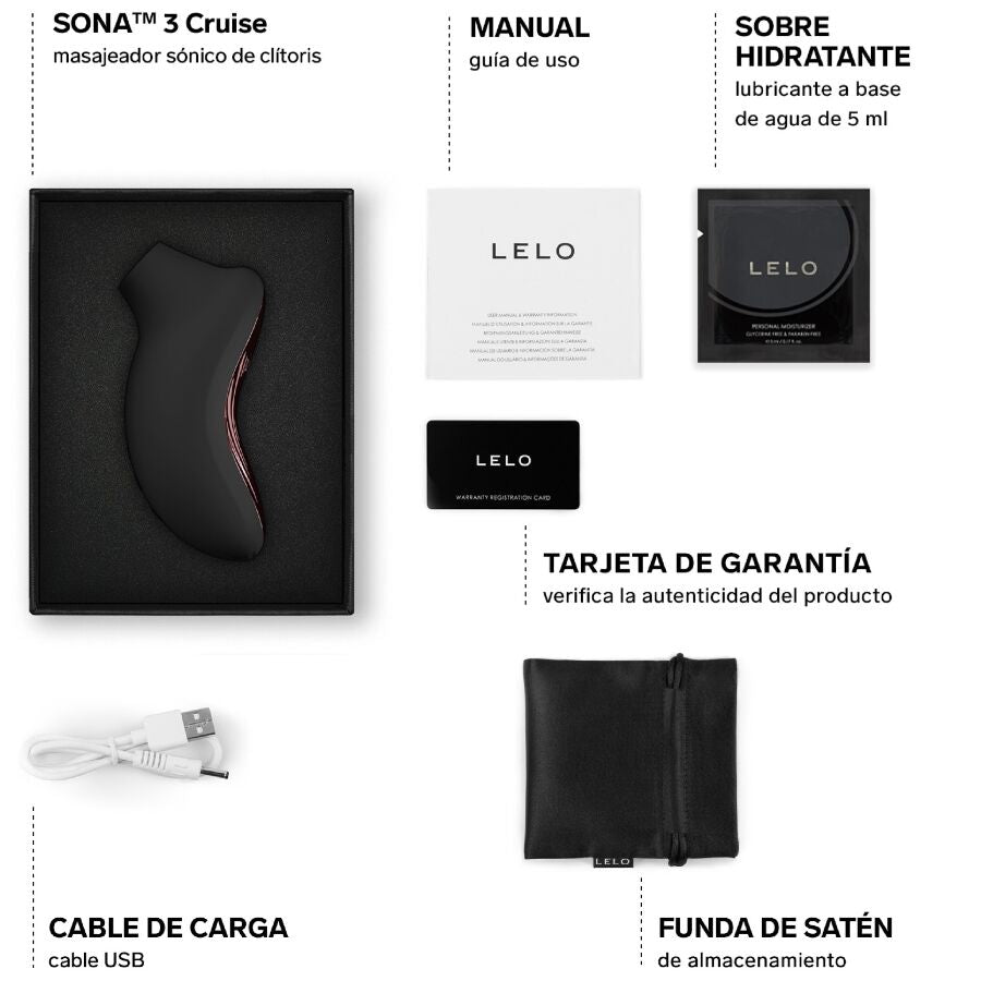 LELO - SONA 3 CRUISE SONISCHE KLITORALE MASSEUR ZWART