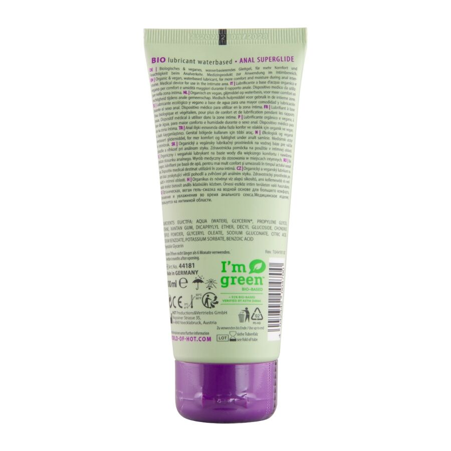 HET - BIO GLIJMIDDEL OP WATERBASIS ANAAL 100 ML