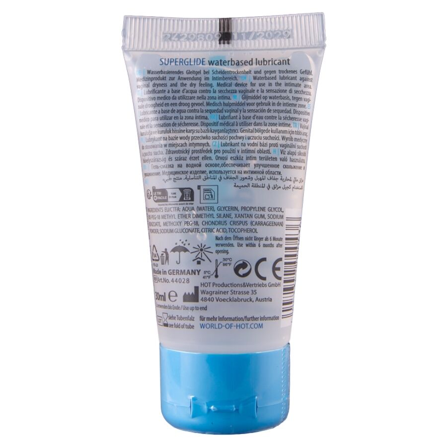 HOT - SUPERGLIDE LIQUID PLEASURE GLIJMIDDEL OP WATERBASIS 30 ML