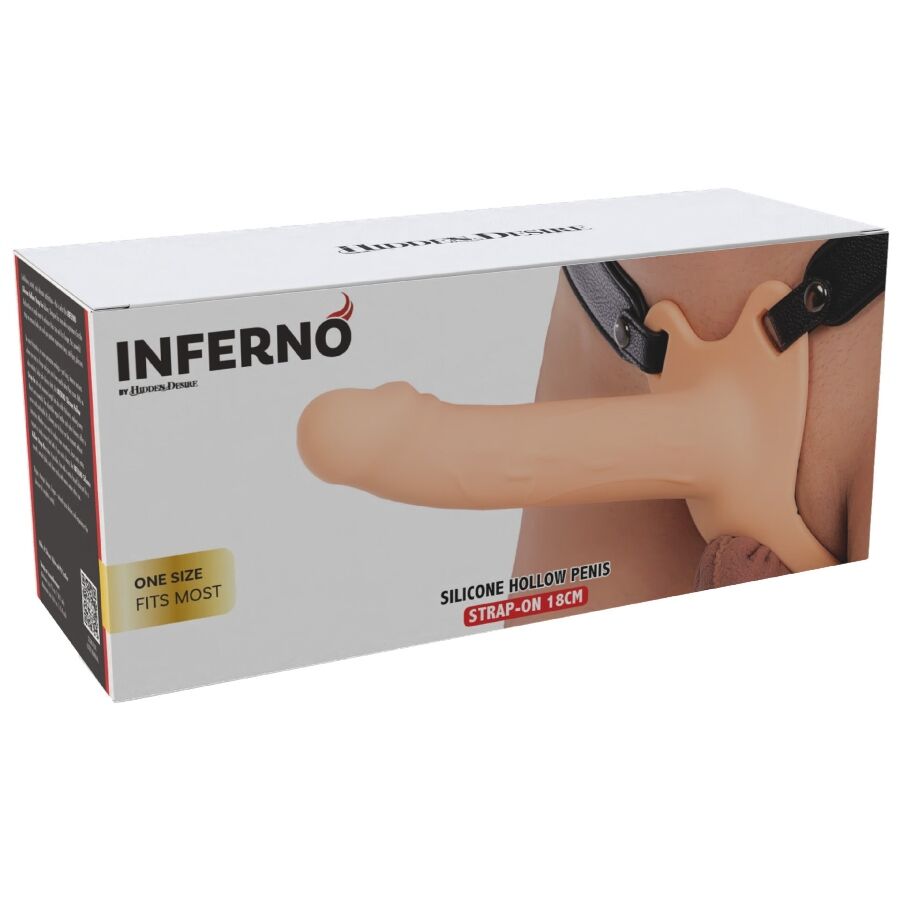 VERBORGEN VERLANGEN - INFERNO PENIS SLUITING BAND-OP SILICONE 18 CM