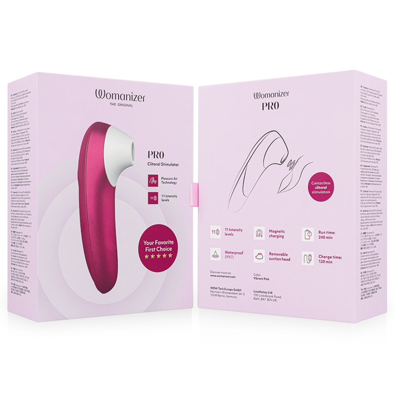 WOMANIZER - PRO VIBRERENDE CLITORALE STIMULATOR ROZE