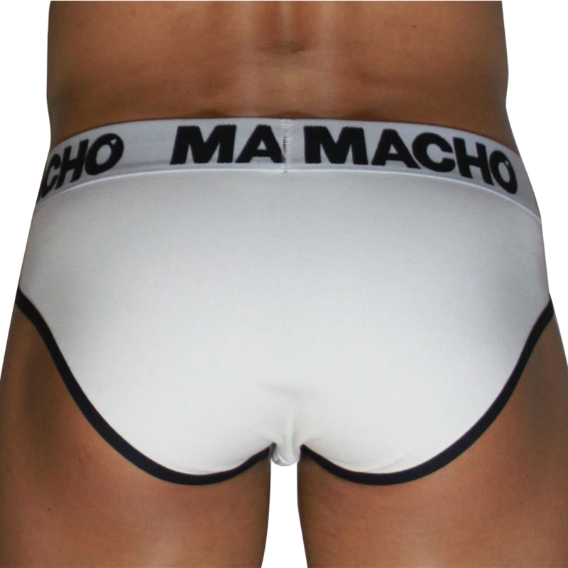 MACHO - MCH006 CLASSIC SLIP WHITE + BLACK M
