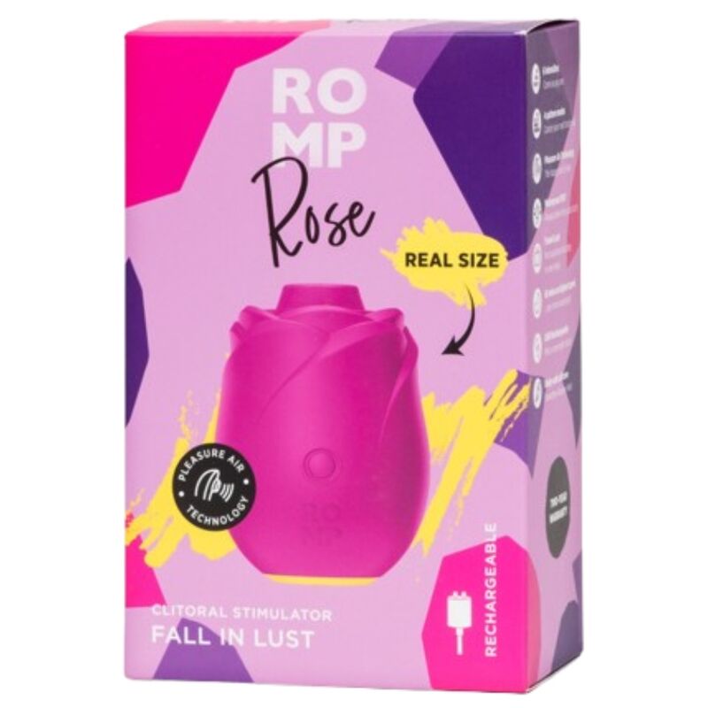 ROMP - ROSÉ ROZE ROOSVORMIG KLITORALE ZUIGTOOL