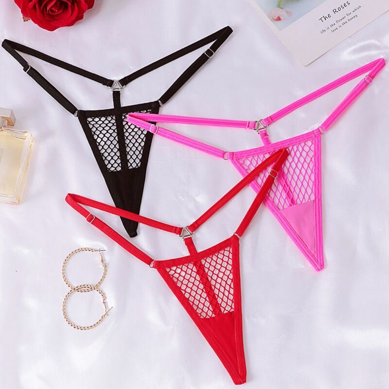 CHILIROSE - CR 4856 MICRO THONG REJILLA NEON PINK L/XL