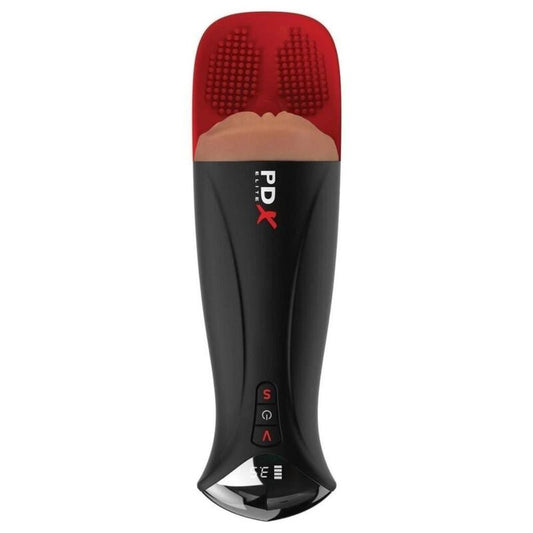 PDX ELITE - FAP-O-MATIC PRO XL AUTOMATISCHE TRILLENDE STROKER BRUIN 34,9 CM