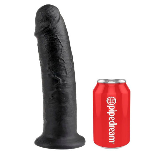 KING COCK - DILDO ZWART 25 CM