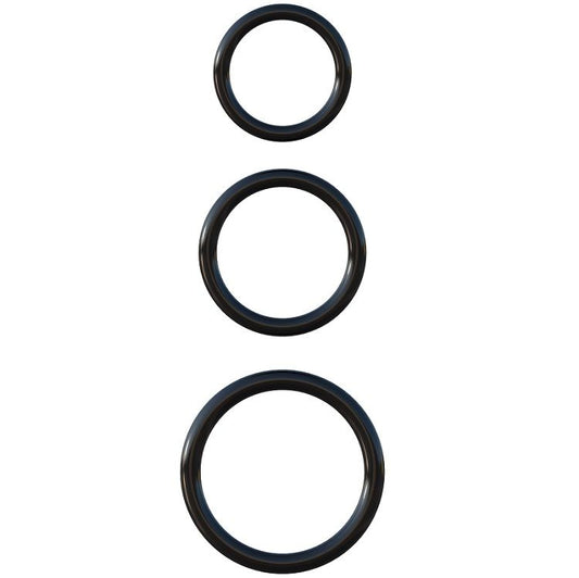 FANTASY C-RINGZ - SILICONE 3-RING UITHOUDINGSVERMOGENSET