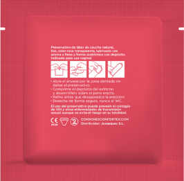 CONFORTEX - AARDBEI CONDOM 144 STUKS