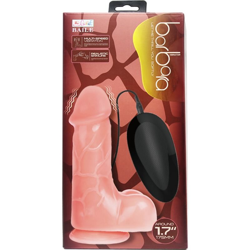 BAILE - NATUURLIJKE BARBARA REALISTISCHE VIBRATOR 21 CM