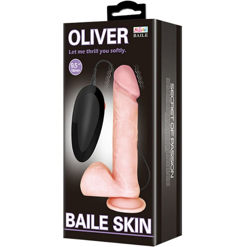 BAILE - REALISTISCHE DILDO VAN OLIVER MET VIBRATIE