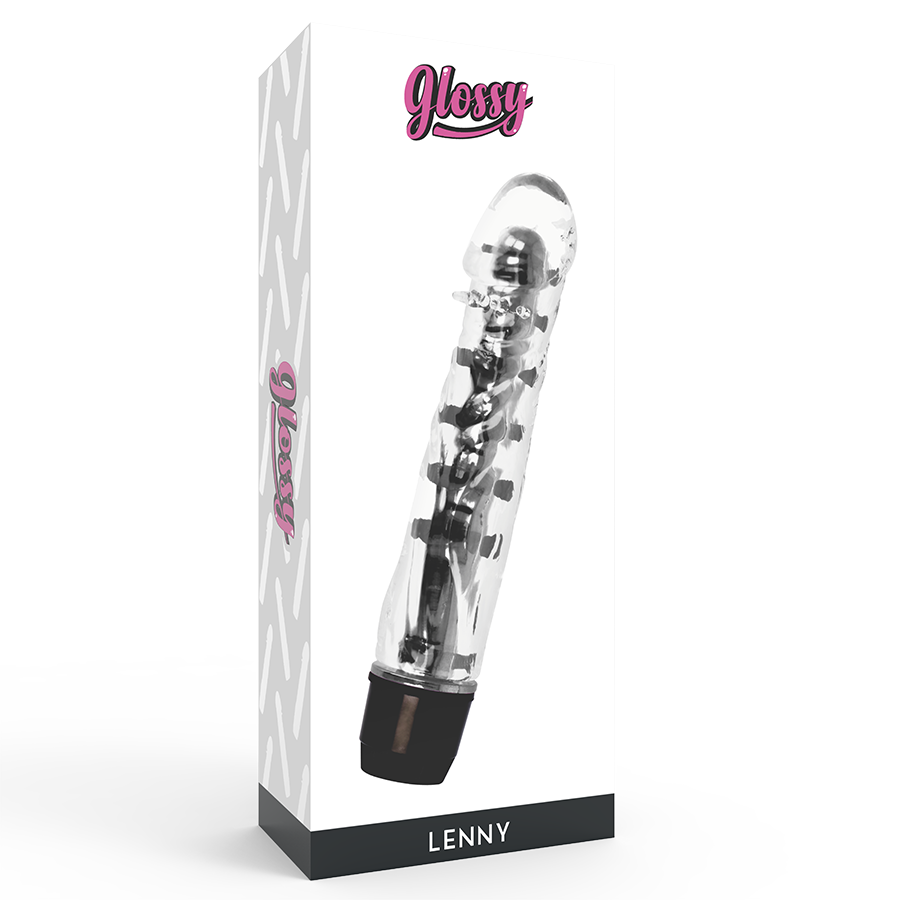GLOSSY - LENNY VIBRATOR ZWART