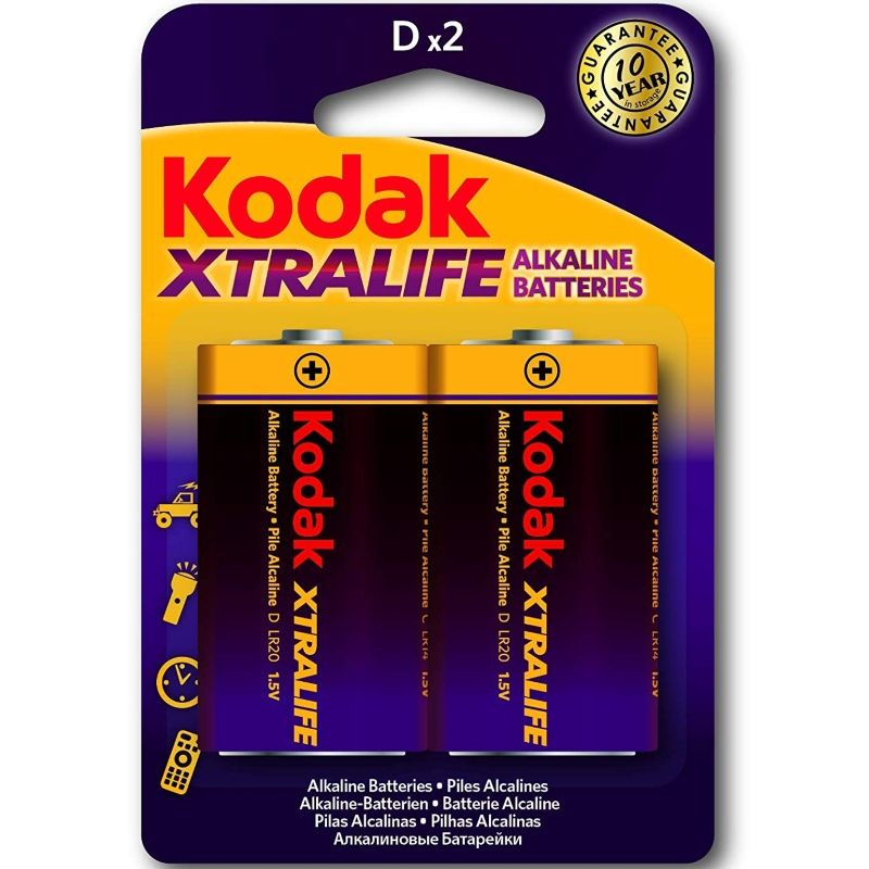 KODAK - XTRALIFE ALKALINE BATTERIJEN LR20 D LR20 1.5V