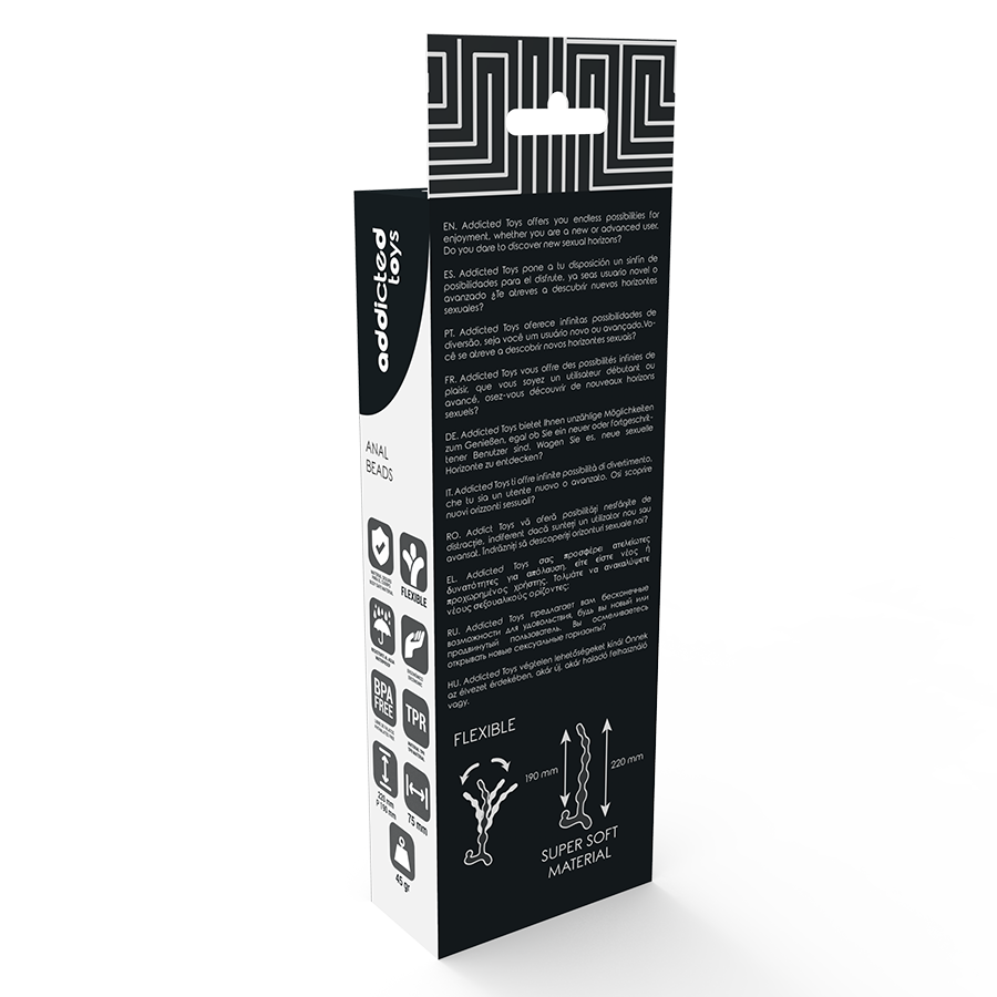 ADDICTED TOYS - ANAAL BALLEN 22 CM ZWART