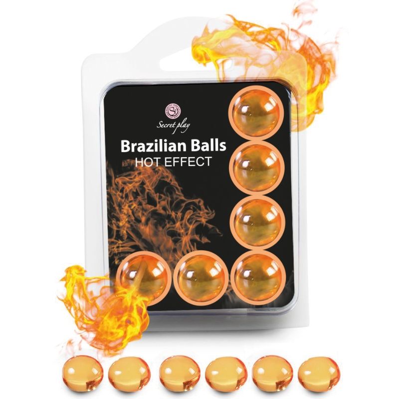 SECRETPLAY - SET 6 BRAZILIAANSE BALLEN WARMTE EFFECT