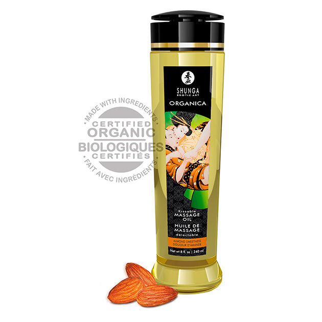 SHUNGA - BIOLOGISCHE AMANDEL MASSAGEOLIE 240 ML