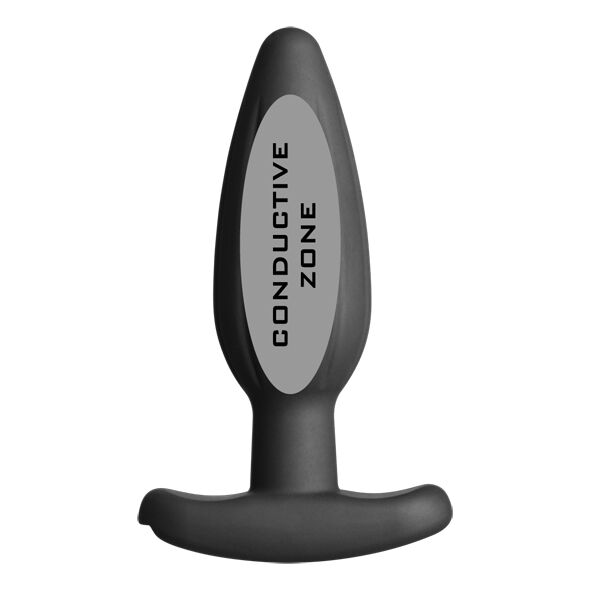 ELECTRASTIM - SILICONEN ZWARTE ROCKER ANALE PLUG MEDIUM