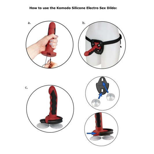 ELECTRASTIM - SILICONEN FUSION KOMODO DILDO