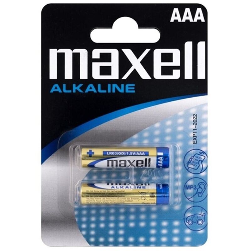 MAXELL - ALKALINE BATTERIJ AAA LR03 BLISTER * 2