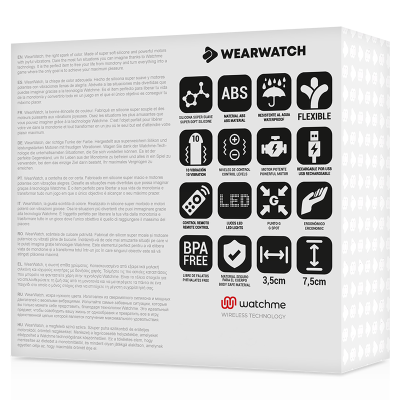 WEARWATCH - WATCHME TECHNOLOGY AFSTANDSBEDIENING EI BLAUW / ROZE