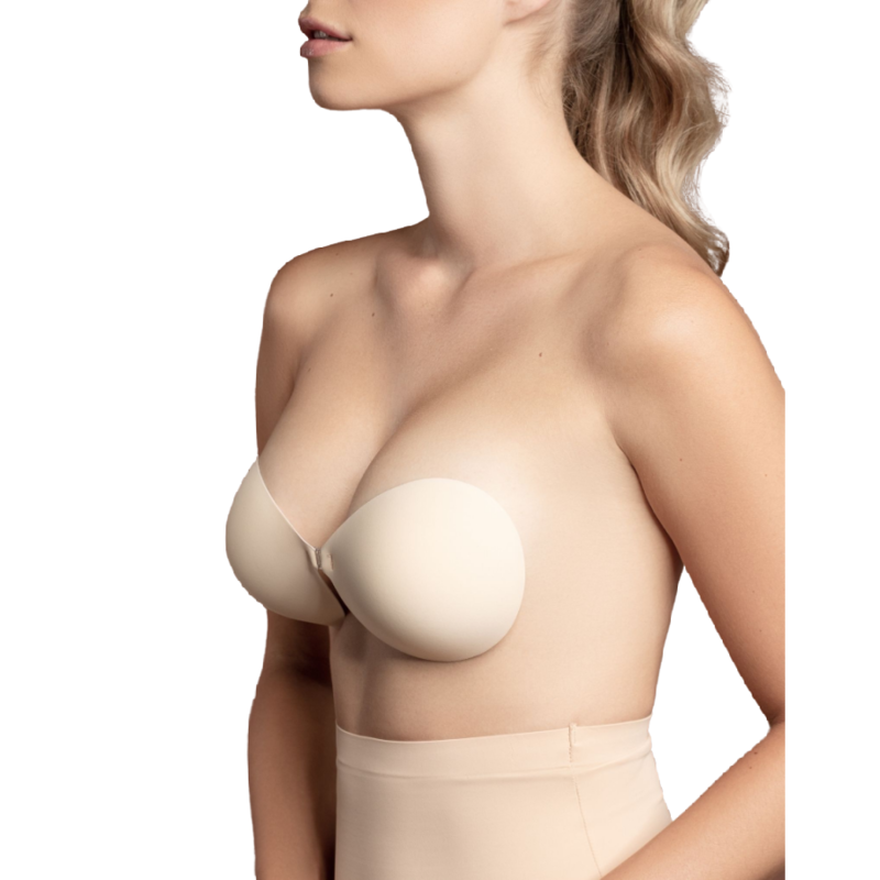 BYE-BRA - BRA INVISIBLE BEIGE CUP D