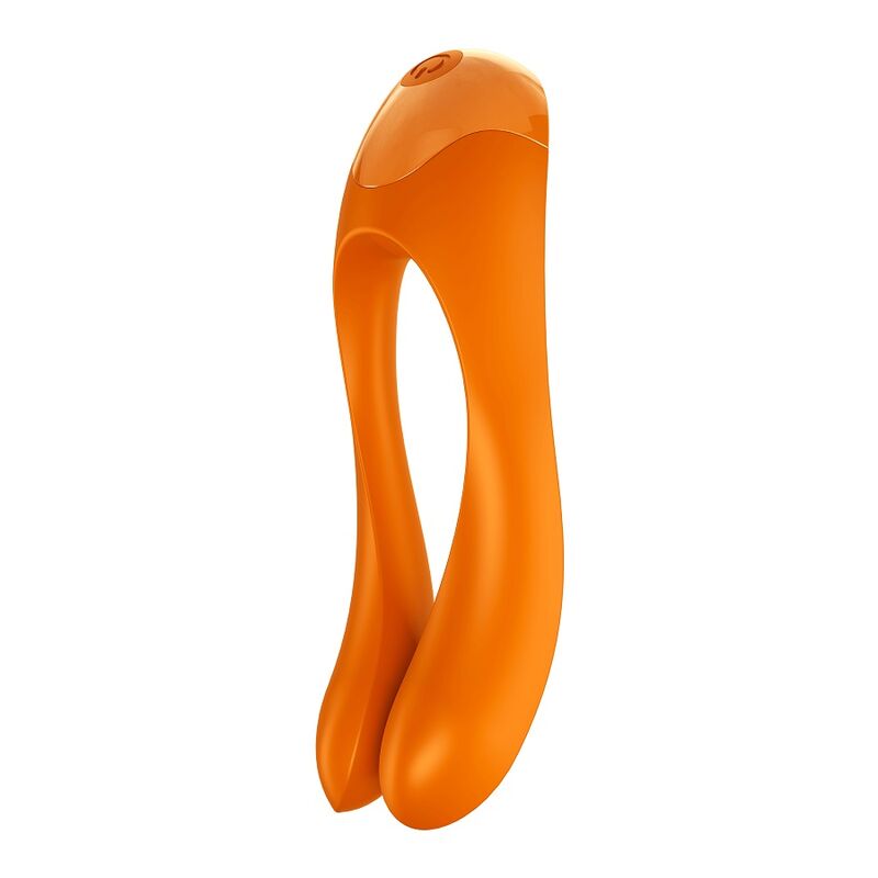 SATISFYER - CANDY CANE VINGERVIBRATOR ORANJE