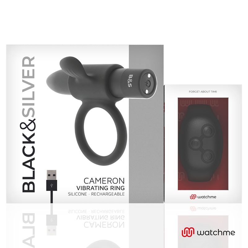 ZWART&ZILVER - CAMERON AFSTANDSBEDIENING COCKRING WATCHME