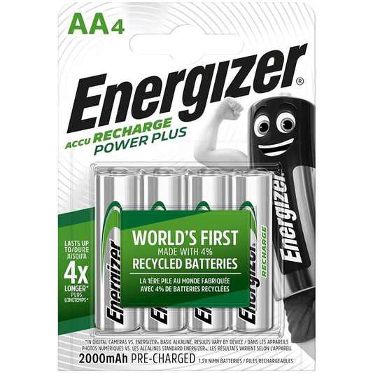 ENERGIZER - OPLAADBARE BATTERIJEN AA4 BLISTER 4