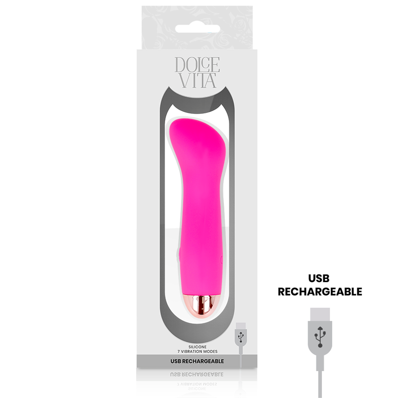 DOLCE VITA - OPLAADBARE VIBRATOR ONE ROZE 7 SNELHEDEN