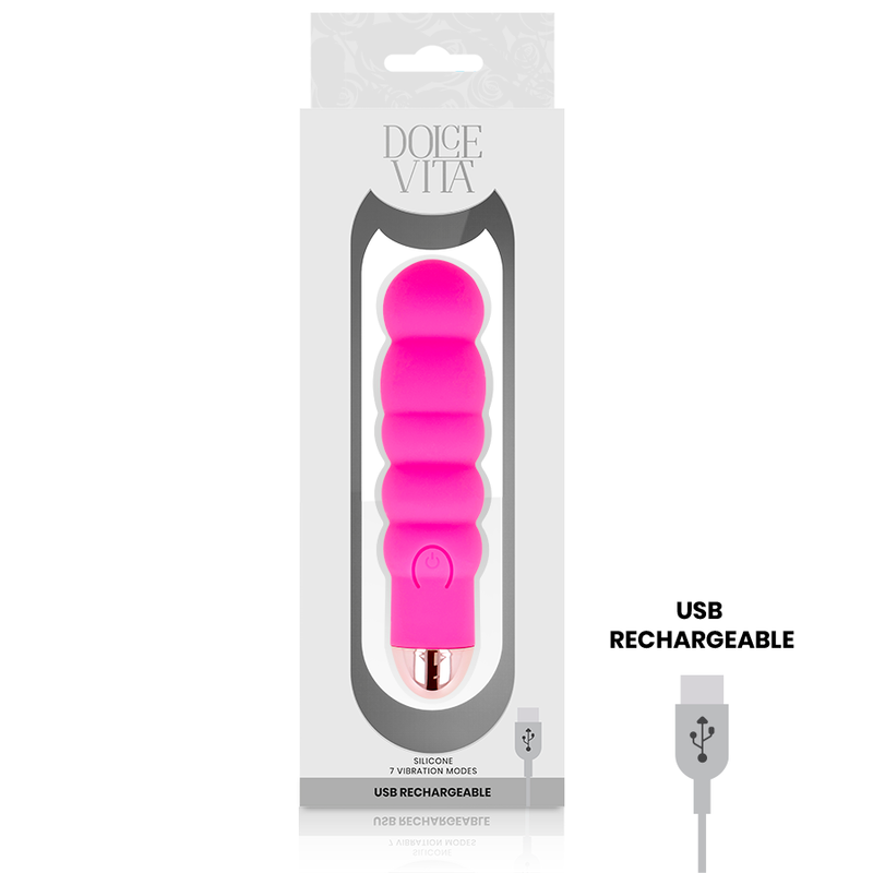DOLCE VITA - OPLAADBARE VIBRATOR ZES ROZE 7 SNELHEDEN