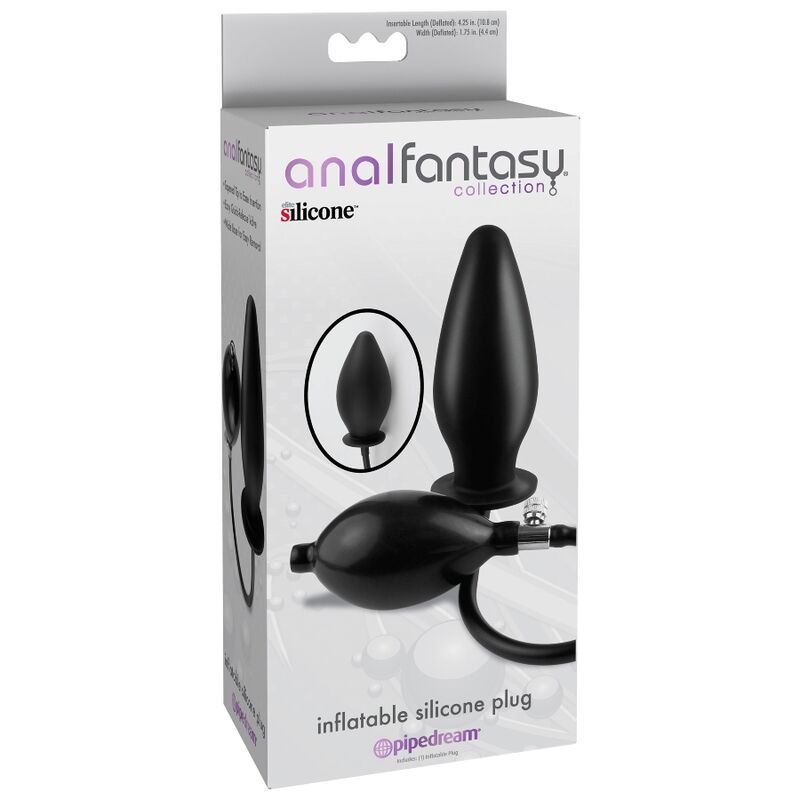ANAALFANTASIE - OPBLAASBARE SILICONEN PLUG
