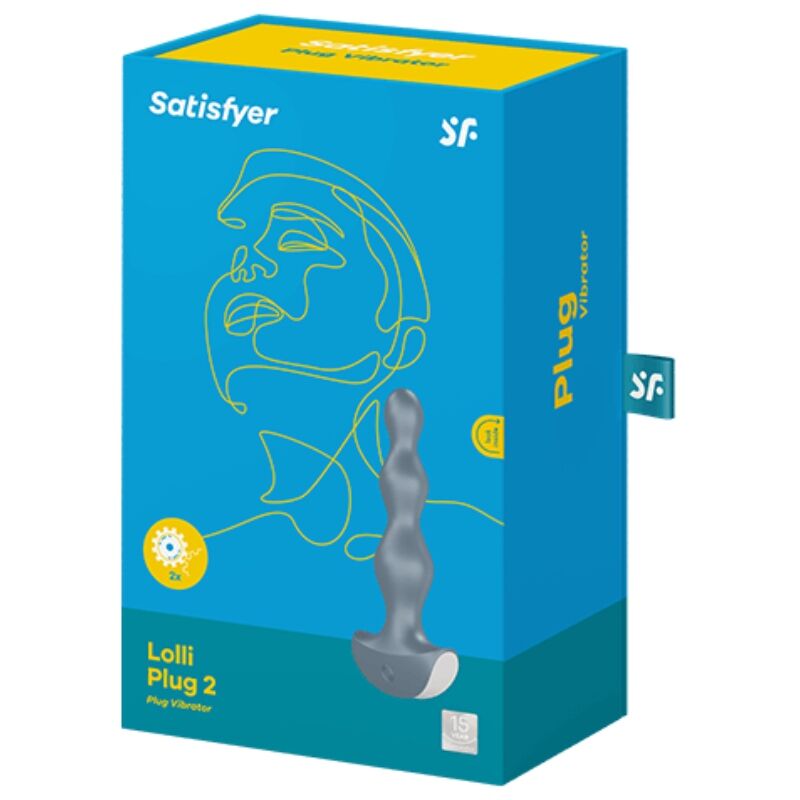 SATISFYER - LOLLI PLUG 2 PLUG VIBRATOR GRIJS