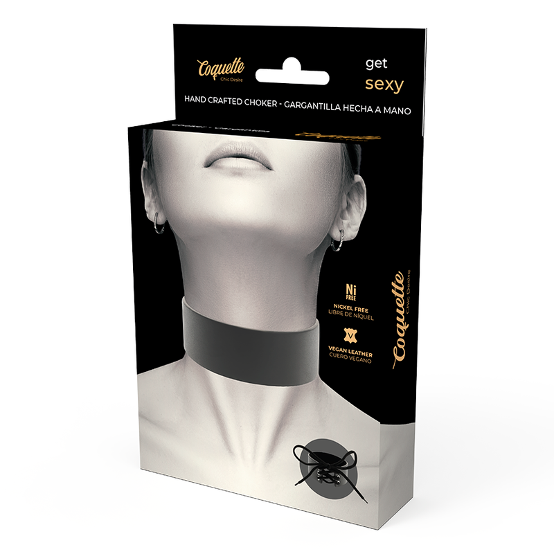 COQUETTE CHIC DESIRE - VEGAN LEREN CHOKER