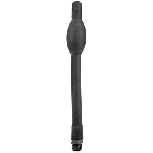 VOLLEDIG ZWART - OPBLAASBARE ANALE DOUCHE SILICONE 27 CM