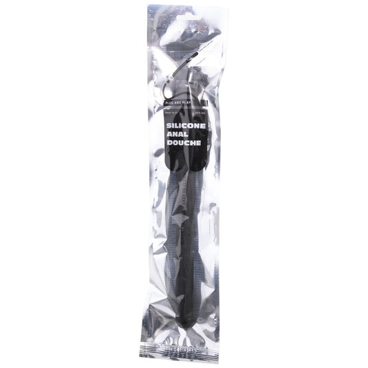 VOLLEDIG ZWART - KRAALTJES DOUCHE ANALE SILICONE 27 CM