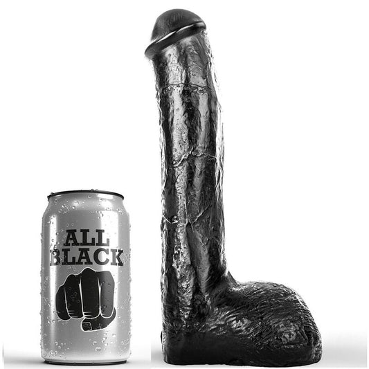 HELEMAAL ZWART - REALISTISCHE ANALE PENIS 23 CM
