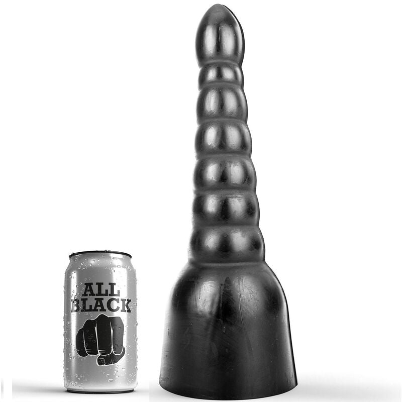 GEHEEL ZWART - DILDO 34 CM