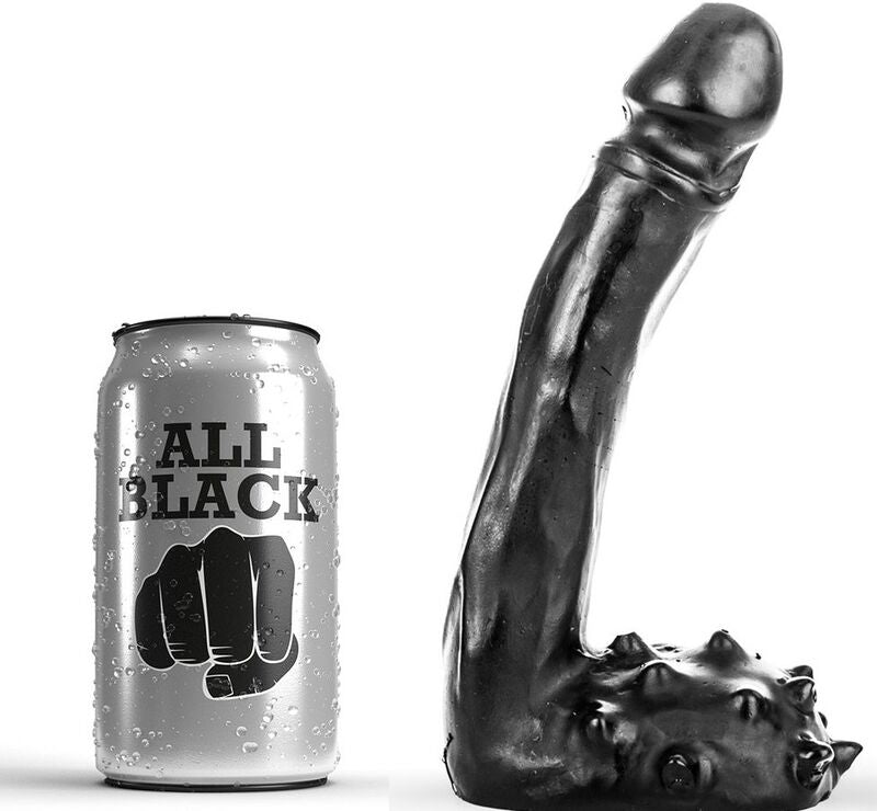 GEHEEL ZWART - REALISTISCHE DILDO 19 CM